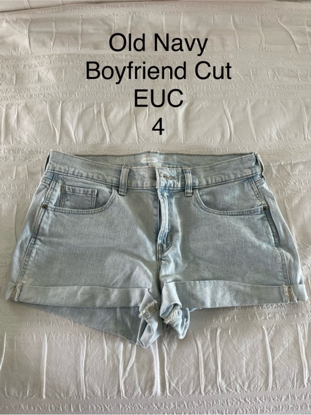 Old Navy Light Blue Boyfriend Denim Shorts
